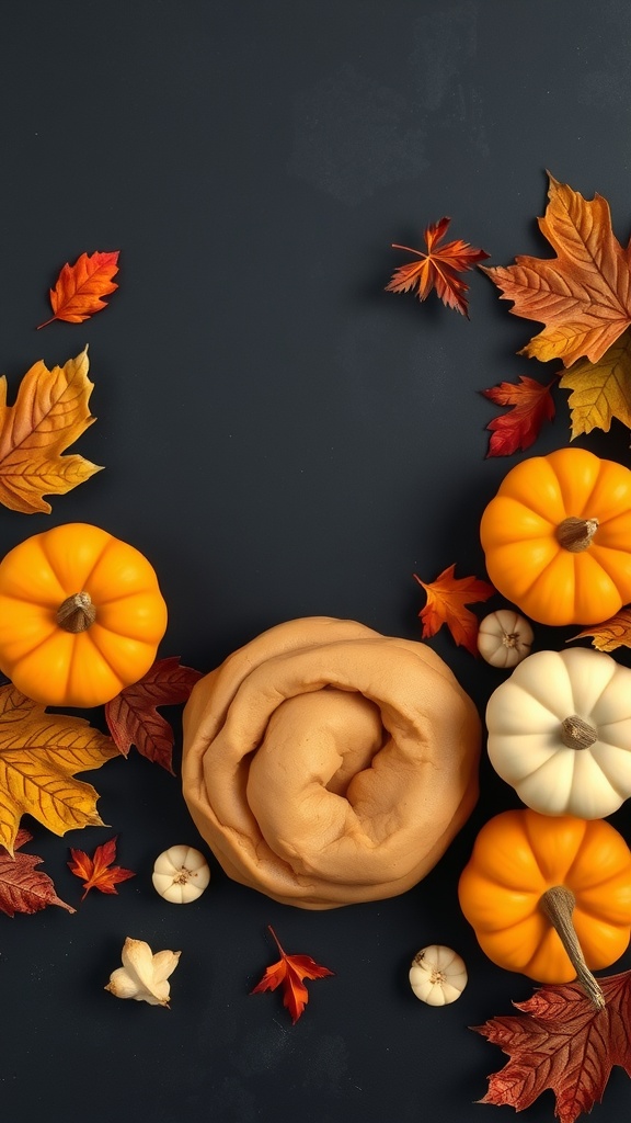 Pumpkin Spice Playdough for Fall