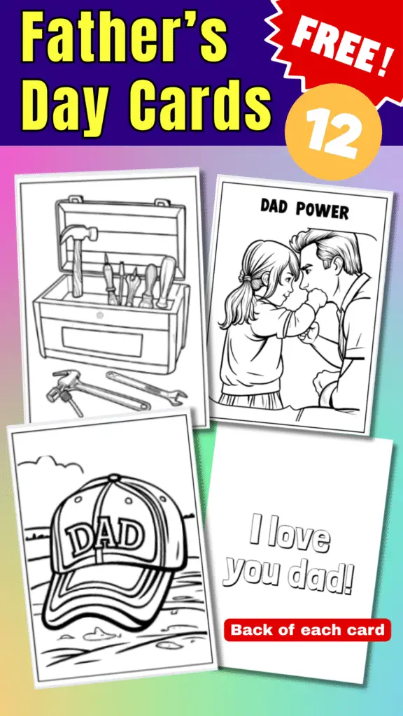 FREE DOWNLOAD work (5) fathers day cards