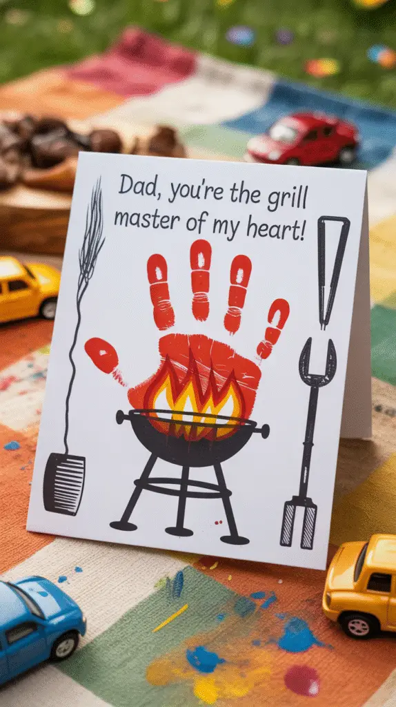 a-charming-fathers-day-greeting-card-fea_n4wNz9lnR_iue3TUv4dWeQ_WUZ3xFpTQg6BvOVKG-62ww Handprint grill card for fathers day