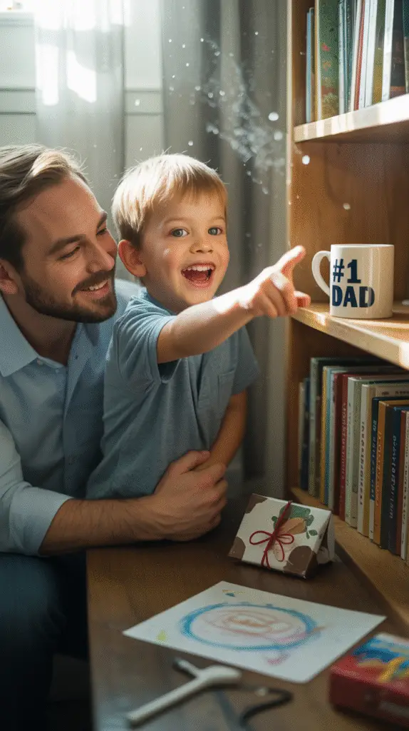 a-heartwarming-slightly-soft-focus-photo_D1nTbeUdTZelEqt7L1j2Yg_P7-fxCOWRZ2-OKbd0YmNtQ A dad playing scavenger hunt with his son