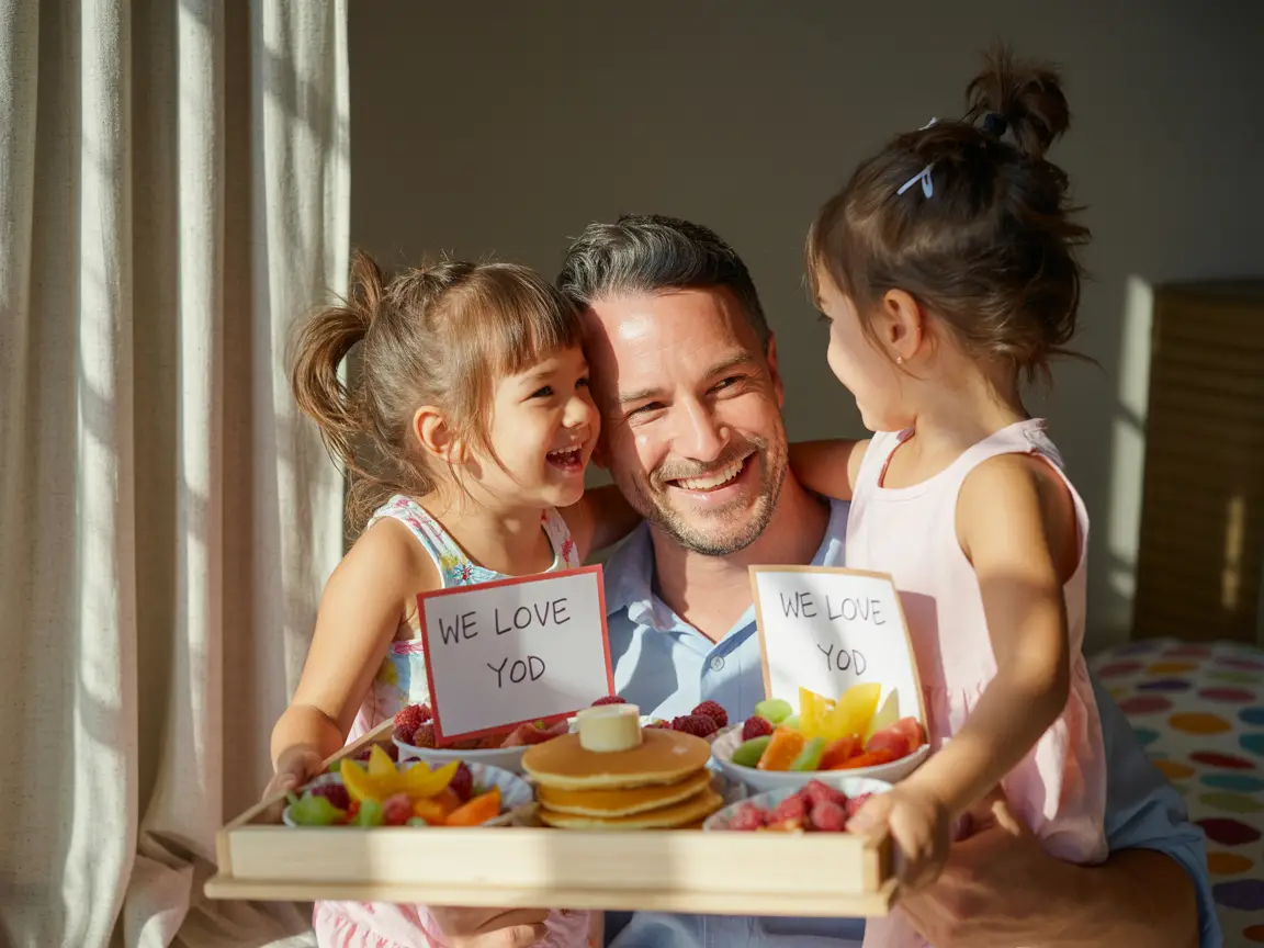 fathers day breakfast in bed