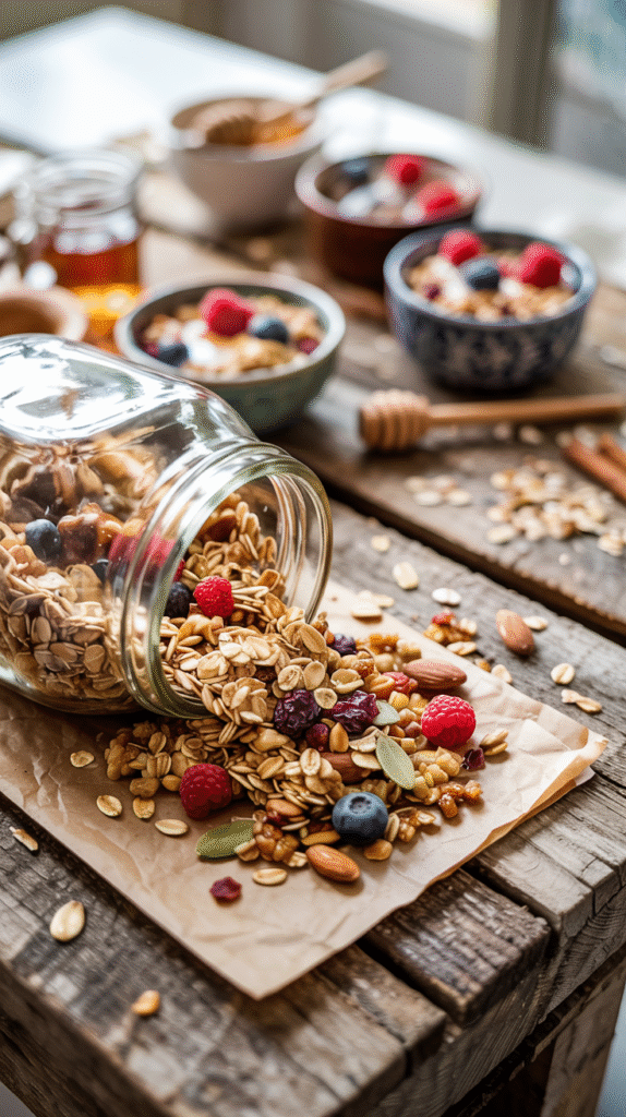 Homemade Granola with Pumpkin Seeds