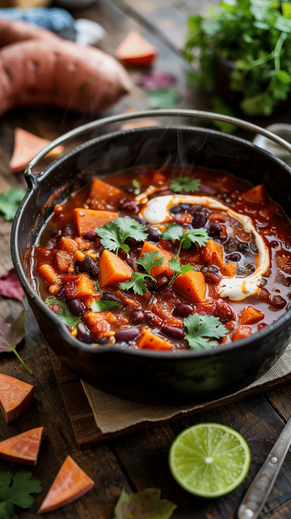 Sweet Potato & Black Bean Chili