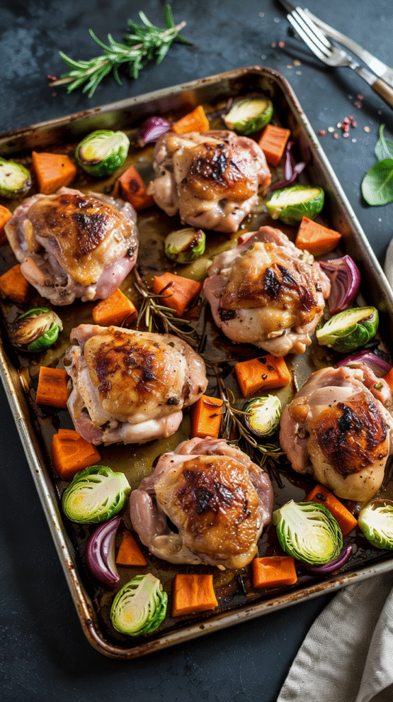 One-Pan Roasted Chicken and Vegetables